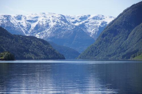 Blick von Ulvik über den Ulvikfjorden