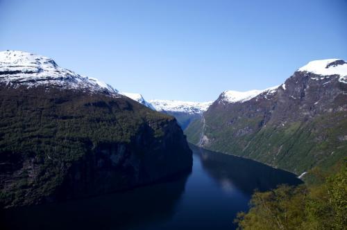 Geirangerfjorden von der Ørnesvingen aus