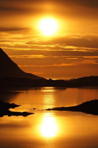 Mitternachtssonne bei Fredvang